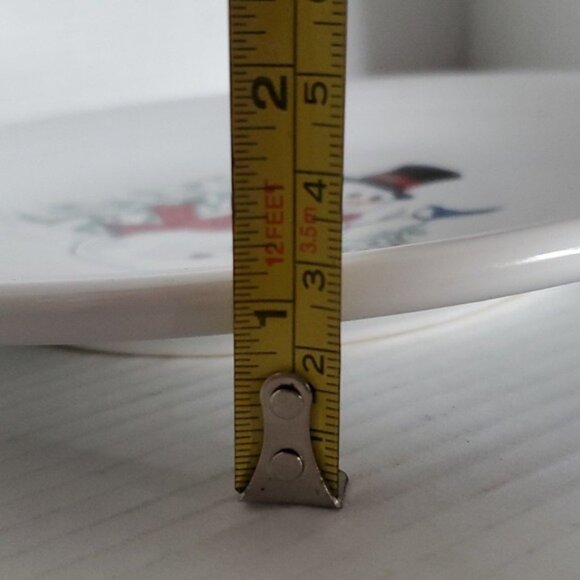 Fiestaware Fiesta 9" Snowman Bird Ceramic Luncheon Plate Classic Rim White - Picture 9 of 16